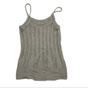 Women’s Express Taupe Cable Knit Tank S